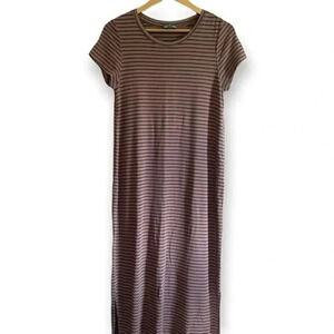 Fleur Bleue Striped T Shirt Maxi Dress